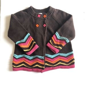 Gymboree Kids 4T Multi-Color Knit Cardigan Sweater